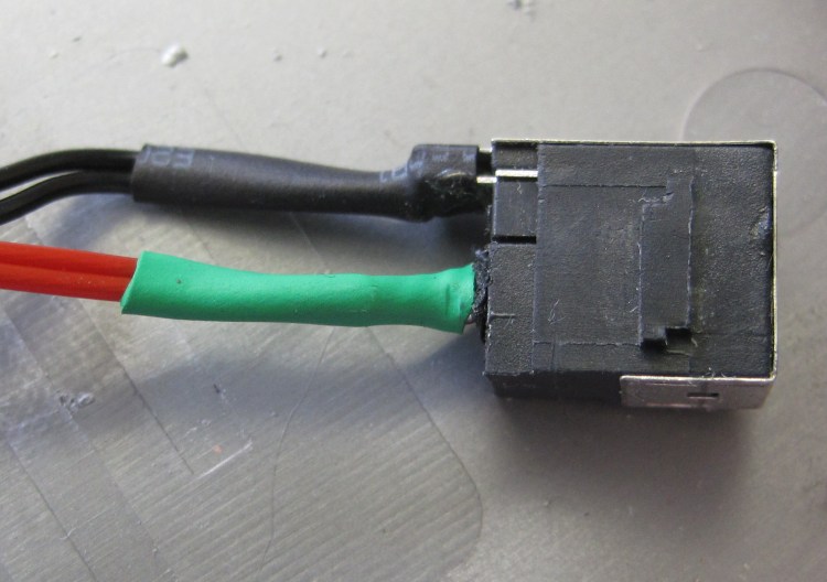 Repaired power connector