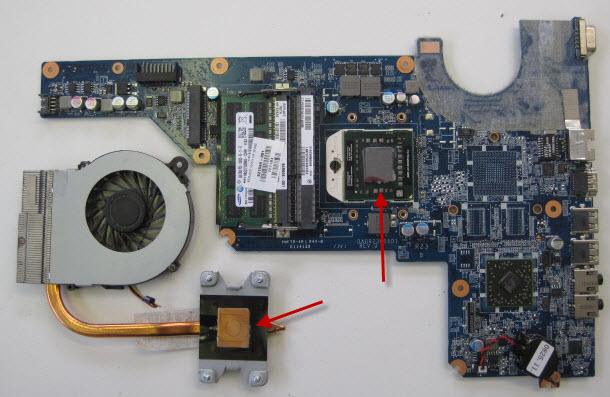 Clean out all dust using a vacuum cleaner and paint brush. Apply thermal paste to CPU and reassemble in reverse.